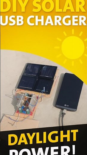 DIY Daylight Solar USB Phone Charger ☀️