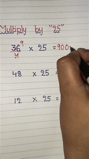 Multiply by 25 in Seconds! 🤯 Easy Math Trick #shorts