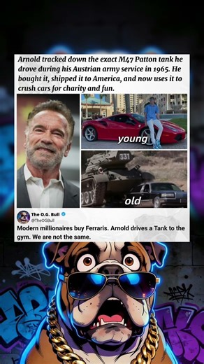 Why Arnold Schwarzenegger Drives A Tank To Gym 🚜 #arnoldschwarzenegger #tank #sigma #gym