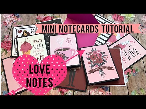 ❤️ Little Love Notes 💌 Mini Notecards Tutorial ❤️