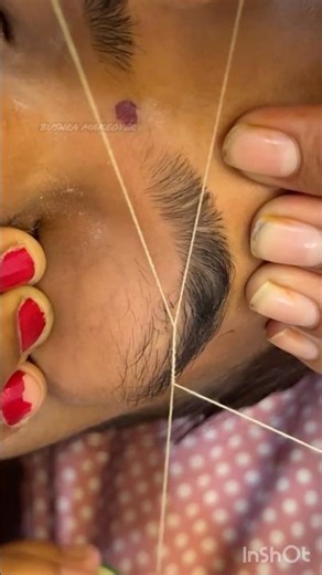 Eyebrow threading tutorial / Eyebrow threading #shorts #eyebrows #threading #viral #eyebrows