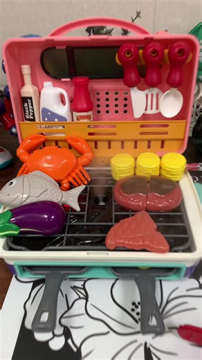 bbq playset for little chefs! 👩‍🍳 #playset #toys #kidstoys #pretendplay #toddlersbelike