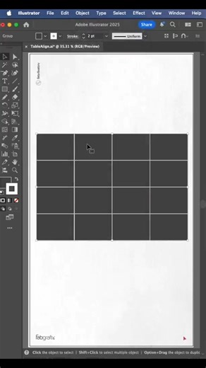  Creating a Table in Adobe Illustrator: 1. Create a Rectangle: Draw...