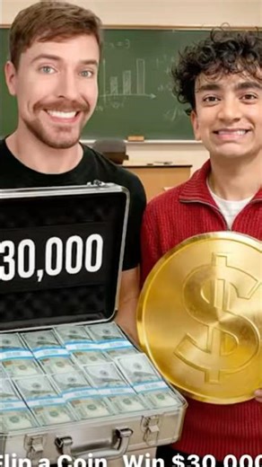 Flip A Coin, Win $30,000 😱 #shortvideo