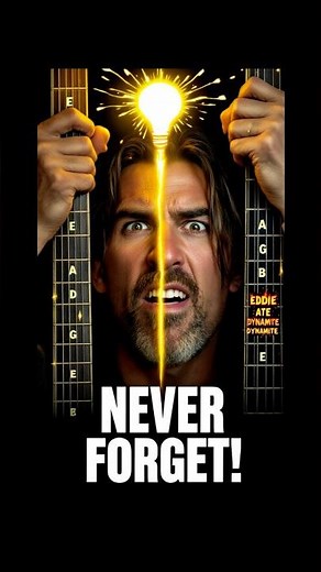 A Guitar Secret That Makes String Names STICK ( Explosive Memory Hack) #learnguitar #guitartutorial