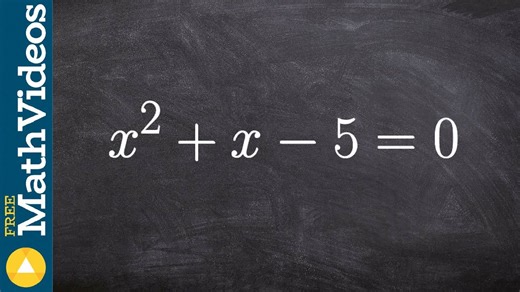 Finding the solutions of a quadratic by completing the square