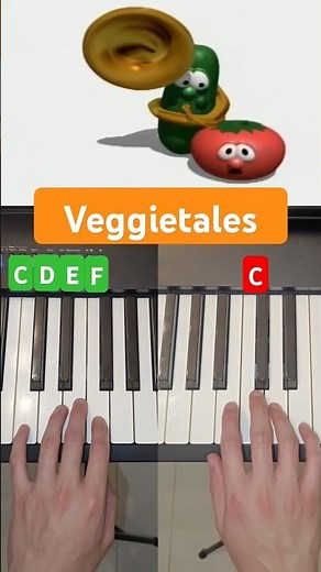 How to play Veggietales on piano (super easy)