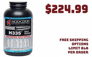 Hodgdon H335 Gun Powder $224.99 Limit 1per Order