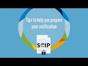 Top tips to improve your SCIP notification