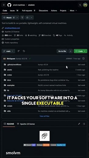 SmolVM: a single-executable VM that cold-starts in under a second, real hardware isolation