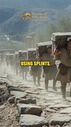 Ancient Egyptian Workers Healed Broken Bones with Splints! 🏺 #ancientegypt