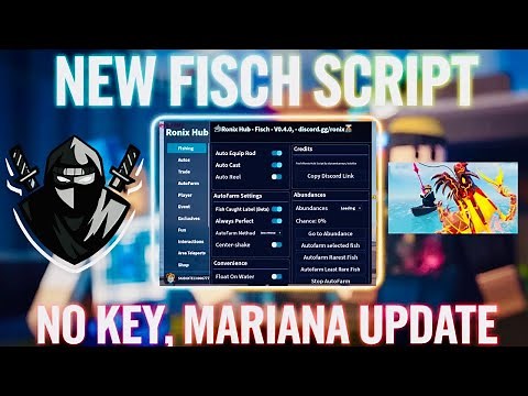 BEST Roblox Fisch Script (🐋Mariana Update) Ronix Hub | Auto Fish More Features Using Delta Executor