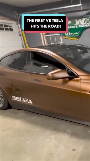 47K views · 493 reactions | The world's first V8 powered Tesla hits the road! #v8tesla #richrebuilds #teslamodels #elonmusktesla #reels | Rich Rebuilds | Facebook