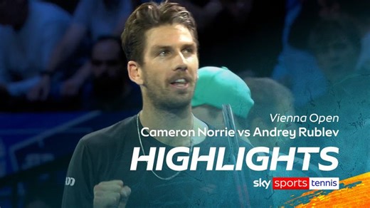 Cameron Norrie vs Andrey Rublev | Vienna Open highlights