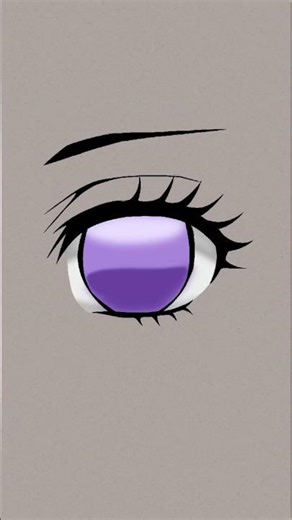 Mirip Mata Shinobu? Tutorial Mewarnai Mata Anime Ungu Estetik 🦋