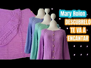 CARDIGAN A CROCHET para mujer, sueter abierto - GANCHILLO - "TUTORIAL COMPLETO" | Mari Rolon