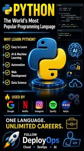 Why Every Programmer Learns Python #python #programming #coding #shorts
