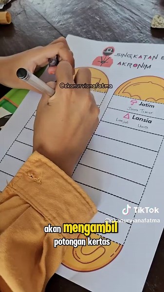 Serunya Belajar Singkatan dengan Permainan Squid Game