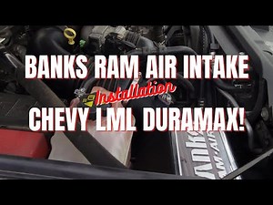BANKS Ram Air Intake Installation on LML Duramax! 6.6L GBE42250