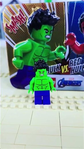 lego s Hulk with tin box feat red Hulk