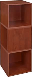 Set of 3 Cubo Modular Storage Cubes- Cherry