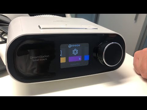 BiPAP DreamStation S/T com AVAPS_ Menu Clínico- Informações