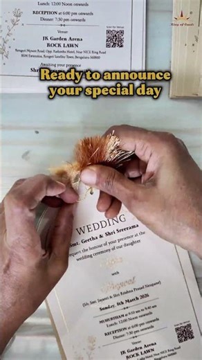 Unique Wedding Cards Making Process#kingofcards #cardcreations #weddingstationery #wedding