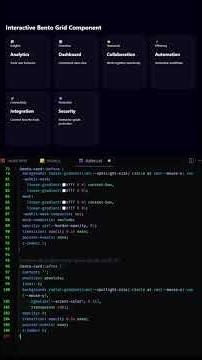 Interactive Bento Grid #html #css #js #javascript_projects #coding #javascript