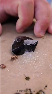 The process of making jewelry from rock obsidian