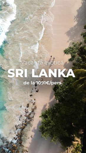 ✨ Sri Lanka te întâmpină cu plaje aurii, palmieri și 10 nopți de relaxare tropicală! 🌴🌺🇱🇰 📅 Data: 06.01.2026 💶 Preț: de la 1091 €/pers. în cameră dublă 🏨 Hoteluri: ⭐️ Susantha Garden Hotel (2★) – 1091 € ⭐️ The Coastal Village Cabanas (4★) – 1129 € ⭐️ Lavanga Resort & Spa (4★) – 1196 € ⭐️ Long Beach Resort (4★) – 1307 € ⭐️ Amaya Beach Passikudah (5★) – 1310 € ⭐️ Maalu Maalu Resorts & Spa (5★) – 1443 € ⭐️ Anantaya Passikudah Resort & Spa (5★) – 1455 € ⭐️ Royal Palms Beach (5★) – 1757 € Serv