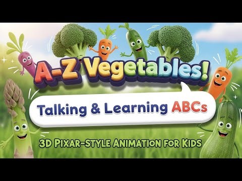 ABC | A–Z Vegetables | Fun Alphabet Learning for Childrens | ABC Animated Video