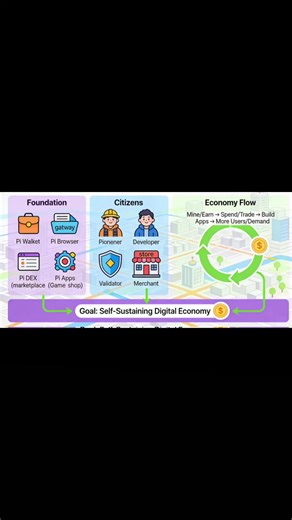 🌐 Ekosistem Pi Dijelaskan: Negara Digital Baru 🌐 Para pionir, Pi Network lebih dari sekadar mata uang kripto — ini adalah sebuah negara digital utuh yang dibangun oleh ANDA. 🏛️💎 ✨ Di dalam negara digital baru ini: • Pi App Studio 2026 – Bereksperimen, berulang, & menyebarkan aplikasi • Pi Payments – Transaksi tanpa hambatan di dalam ekosistem • Hadiah Komunitas – Dapatkan kredit Pi untuk berkontribusi & berkreasi • Ekonomi Inklusif – Semua orang dapat berpartisipasi, berinovasi & berkembang 