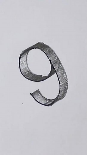 Step-by-Step Guide to 3D Number Art Using Pencils