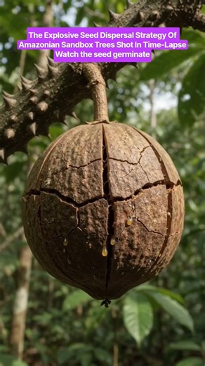 The Explosive Seed Dispersal Strategy Of Amazonian Sandbox Trees Shot In Time-Lapse #amazonian