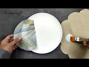 How To Decoupage On Ceramic Plate