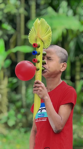 DIY Amazing Bamboo Toys with Cute Colour Balloon Village Creation #craft #unique