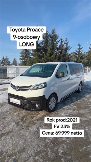 Toyota Proace 9-osobowy | Silnik: 2.0 Diesel 150KM | Rok prod: 2021 | Więcej informacji udzielę w wiadomości prywatnej lub na stronie rom-car.otomoto.pl #toyota #proace #osobowy #dostawczy #dc