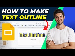 How To Make Text Outline in Google Slides | Easy Tutorial