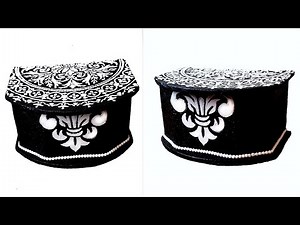 DIY/ Beautiful jewelry box of cardboard/Easy to make