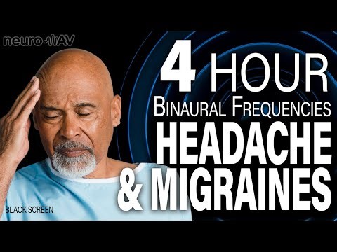 4 Hour Binaural Beats for Migraine Relief • 150Hz & 156Hz Pure Tones • Black Screen for Deep Rest