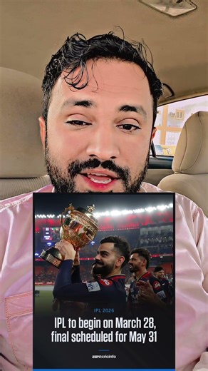 Big News : IPL 2026 Start 28 March To 31 May 🤯 #india #fblifestyle #ipl2026