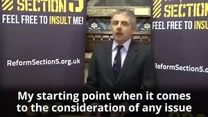 Take 9 minutes to watch Rowan Atkinson's 2012 speech on free speech. His concerns back then are more relevant now than ever. #ProtectFreeSpeech #FreedomOfSpeech #FreeSpeech | Senator Malcolm Roberts