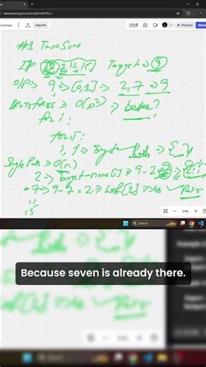 Hashmap Reasoning in #leetcode Two Sum #shorts