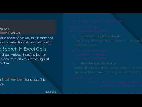 Using Python to Find an Excel Cell Value