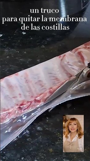 Truco cómo quitar la membrana de las costillas #shorts #airfryer #costillas #freidoradeaire