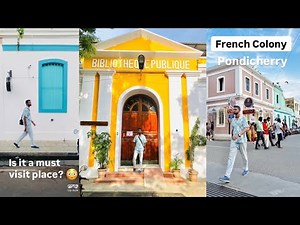 🫰Pondicherry French Colony 🩵 White Town #pondicherry #frenchcolony #travel