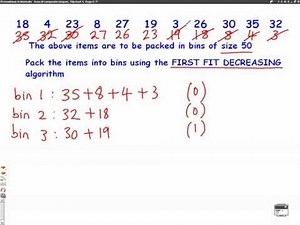 D1 Bin Packing mathscast