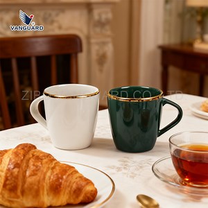 [Hot Item] Chinese Factory FDA Electroplating Drinking Coffee Mug Custom Logo Ceramic Mug