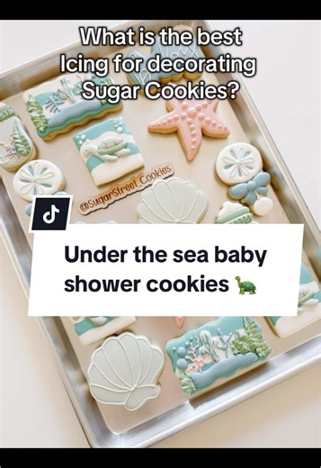 Beachy Baby Shower Cookie Decorating Ideas