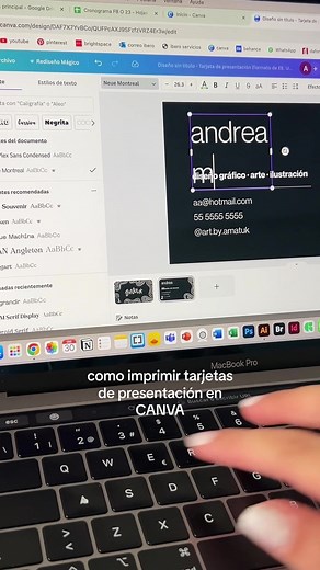 Cómo imprimir tus tarjetas de presentación en Canva